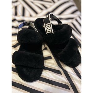 UGG Oh Yeah double strap flat sandals in black